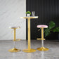 Glam Matte Finish Velvet Counter Stool Adjustable Height Footrest Barstool Clearhalo 'Bar Furniture' 'Bar Stools' 'bar_stools' 'furn' 'furn_bar_stools' 'Furniture' 'furniture_bar_stools' 'Kitchen & Dining Furniture' 4953011