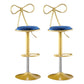 Glam Matte Finish Velvet Counter Stool Adjustable Height Footrest Barstool Royal Blue 2 Piece Set Clearhalo 'Bar Furniture' 'Bar Stools' 'bar_stools' 'furn' 'furn_bar_stools' 'Furniture' 'furniture_bar_stools' 'Kitchen & Dining Furniture' 4953034