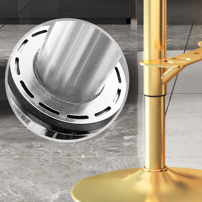 Glam Jewelry Shop Adjustable Height Stool Matte Finish Leather Barstool Clearhalo 'Bar Furniture' 'Bar Stools' 'bar_stools' 'furn' 'furn_bar_stools' 'Furniture' 'furniture_bar_stools' 'Kitchen & Dining Furniture' 4953119