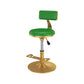 Glam Jewelry Shop Adjustable Height Stool Matte Finish Leather Barstool Green 1 Piece Short Stool(22"H) Clearhalo 'Bar Furniture' 'Bar Stools' 'bar_stools' 'furn' 'furn_bar_stools' 'Furniture' 'furniture_bar_stools' 'Kitchen & Dining Furniture' 4953132