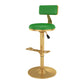 Glam Jewelry Shop Adjustable Height Stool Matte Finish Leather Barstool Green 1 Piece Bar Stool(31"H) Clearhalo 'Bar Furniture' 'Bar Stools' 'bar_stools' 'furn' 'furn_bar_stools' 'Furniture' 'furniture_bar_stools' 'Kitchen & Dining Furniture' 4953134