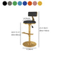 Glam Jewelry Shop Adjustable Height Stool Matte Finish Leather Barstool Clearhalo 'Bar Furniture' 'Bar Stools' 'bar_stools' 'furn' 'furn_bar_stools' 'Furniture' 'furniture_bar_stools' 'Kitchen & Dining Furniture' 4953135