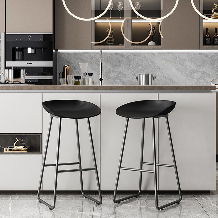Modern Milk Tea Shop Footrest Barstool Matte Finish Plastic Stool Clearhalo 'Bar Furniture' 'Bar Stools' 'bar_stools' 'furn' 'furn_bar_stools' 'Furniture' 'furniture_bar_stools' 'Kitchen & Dining Furniture' 4953137