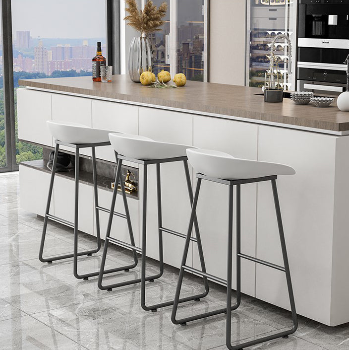 Modern Milk Tea Shop Footrest Barstool Matte Finish Plastic Stool Clearhalo 'Bar Furniture' 'Bar Stools' 'bar_stools' 'furn' 'furn_bar_stools' 'Furniture' 'furniture_bar_stools' 'Kitchen & Dining Furniture' 4953139