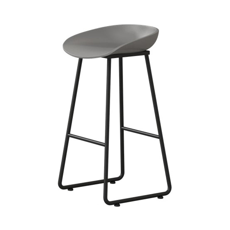 Modern Milk Tea Shop Footrest Barstool Matte Finish Plastic Stool Clearhalo 'Bar Furniture' 'Bar Stools' 'bar_stools' 'furn' 'furn_bar_stools' 'Furniture' 'furniture_bar_stools' 'Kitchen & Dining Furniture' 4953141