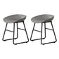 Modern Milk Tea Shop Footrest Barstool Matte Finish Plastic Stool Grey 2 Piece Set Short Stool(18"H) Clearhalo 'Bar Furniture' 'Bar Stools' 'bar_stools' 'furn' 'furn_bar_stools' 'Furniture' 'furniture_bar_stools' 'Kitchen & Dining Furniture' 4953149
