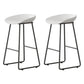 Modern Milk Tea Shop Footrest Barstool Matte Finish Plastic Stool White 2 Piece Set Counter Stool(26"H) Clearhalo 'Bar Furniture' 'Bar Stools' 'bar_stools' 'furn' 'furn_bar_stools' 'Furniture' 'furniture_bar_stools' 'Kitchen & Dining Furniture' 4953158