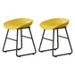 Modern Milk Tea Shop Footrest Barstool Matte Finish Plastic Stool Yellow 2 Piece Set Short Stool(18"H) Clearhalo 'Bar Furniture' 'Bar Stools' 'bar_stools' 'furn' 'furn_bar_stools' 'Furniture' 'furniture_bar_stools' 'Kitchen & Dining Furniture' 4953168