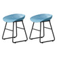 Modern Milk Tea Shop Footrest Barstool Matte Finish Plastic Stool Blue 2 Piece Set Short Stool(18"H) Clearhalo 'Bar Furniture' 'Bar Stools' 'bar_stools' 'furn' 'furn_bar_stools' 'Furniture' 'furniture_bar_stools' 'Kitchen & Dining Furniture' 4953174