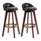 Scandinavian Matte Finish Upholstered Counter Height Stool Footrest Home Barstool Black Brown 2 Piece Set Clearhalo 'Bar Furniture' 'Bar Stools' 'bar_stools' 'furn' 'furn_bar_stools' 'Furniture' 'furniture_bar_stools' 'Kitchen & Dining Furniture' 4953185