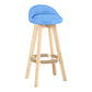 Scandinavian Matte Finish Upholstered Counter Height Stool Footrest Home Barstool Blue Natural 1 Piece Clearhalo 'Bar Furniture' 'Bar Stools' 'bar_stools' 'furn' 'furn_bar_stools' 'Furniture' 'furniture_bar_stools' 'Kitchen & Dining Furniture' 4953224