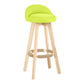 Scandinavian Matte Finish Upholstered Counter Height Stool Footrest Home Barstool Light Green Natural 1 Piece Clearhalo 'Bar Furniture' 'Bar Stools' 'bar_stools' 'furn' 'furn_bar_stools' 'Furniture' 'furniture_bar_stools' 'Kitchen & Dining Furniture' 4953233