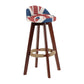 Scandinavian Matte Finish Upholstered Counter Height Stool Footrest Home Barstool Red-White-Blue Brown 1 Piece Clearhalo 'Bar Furniture' 'Bar Stools' 'bar_stools' 'furn' 'furn_bar_stools' 'Furniture' 'furniture_bar_stools' 'Kitchen & Dining Furniture' 4953266
