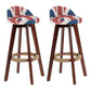 Scandinavian Matte Finish Upholstered Counter Height Stool Footrest Home Barstool Red-White-Blue Brown 2 Piece Set Clearhalo 'Bar Furniture' 'Bar Stools' 'bar_stools' 'furn' 'furn_bar_stools' 'Furniture' 'furniture_bar_stools' 'Kitchen & Dining Furniture' 4953267