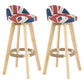 Scandinavian Matte Finish Upholstered Counter Height Stool Footrest Home Barstool Red-White-Blue Natural 2 Piece Set Clearhalo 'Bar Furniture' 'Bar Stools' 'bar_stools' 'furn' 'furn_bar_stools' 'Furniture' 'furniture_bar_stools' 'Kitchen & Dining Furniture' 4953270