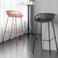 Contemporary Footrest Metal Barstool Matte Finish Restaurant Stool Clearhalo 'Bar Furniture' 'Bar Stools' 'bar_stools' 'furn' 'furn_bar_stools' 'Furniture' 'furniture_bar_stools' 'Kitchen & Dining Furniture' 4953289