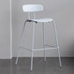 Scandinavian Milk Tea Shop Footrest Stool Matte Finish Iron Bar Stool Gray-Blue 1 Piece Clearhalo 'Bar Furniture' 'Bar Stools' 'bar_stools' 'furn' 'furn_bar_stools' 'Furniture' 'furniture_bar_stools' 'Kitchen & Dining Furniture' 4953351