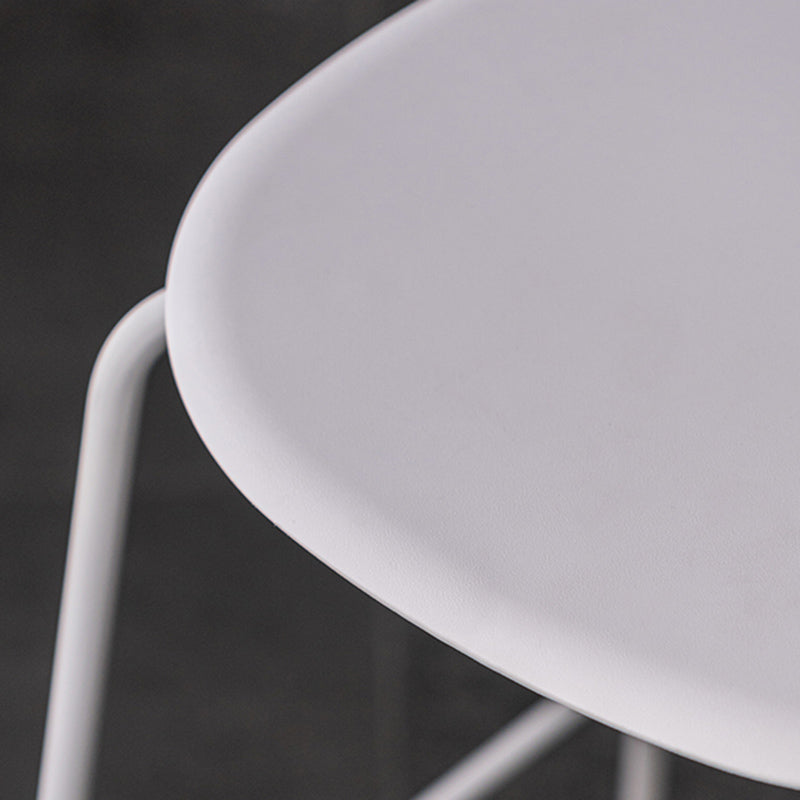 Scandinavian Milk Tea Shop Footrest Stool Matte Finish Iron Bar Stool Clearhalo 'Bar Furniture' 'Bar Stools' 'bar_stools' 'furn' 'furn_bar_stools' 'Furniture' 'furniture_bar_stools' 'Kitchen & Dining Furniture' 4953355