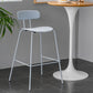 Scandinavian Milk Tea Shop Footrest Stool Matte Finish Iron Bar Stool Clearhalo 'Bar Furniture' 'Bar Stools' 'bar_stools' 'furn' 'furn_bar_stools' 'Furniture' 'furniture_bar_stools' 'Kitchen & Dining Furniture' 4953357