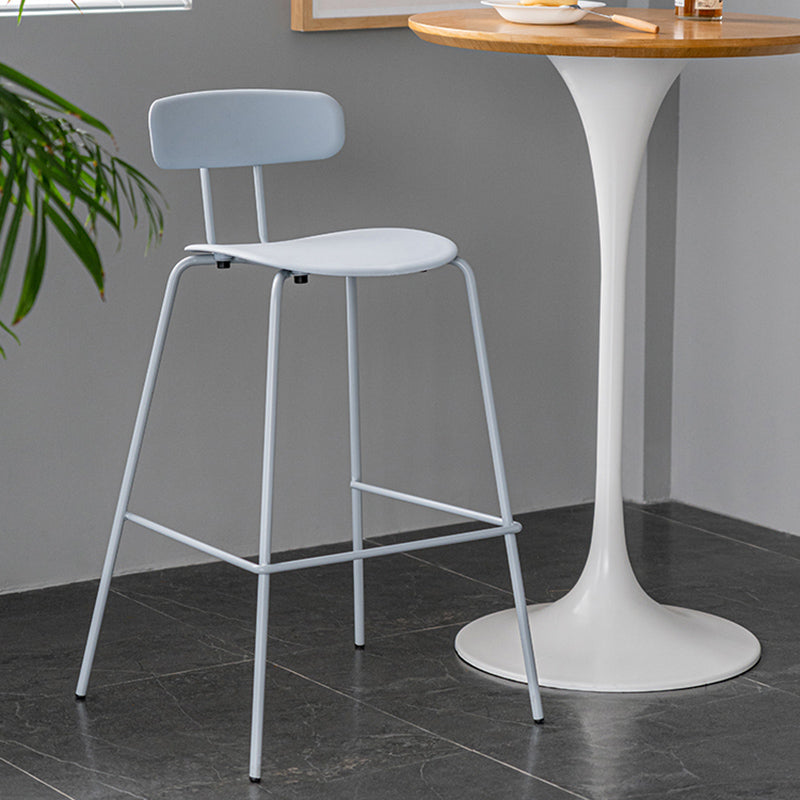 Scandinavian Milk Tea Shop Footrest Stool Matte Finish Iron Bar Stool Clearhalo 'Bar Furniture' 'Bar Stools' 'bar_stools' 'furn' 'furn_bar_stools' 'Furniture' 'furniture_bar_stools' 'Kitchen & Dining Furniture' 4953357
