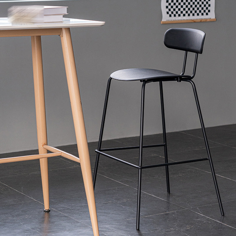 Scandinavian Milk Tea Shop Footrest Stool Matte Finish Iron Bar Stool Clearhalo 'Bar Furniture' 'Bar Stools' 'bar_stools' 'furn' 'furn_bar_stools' 'Furniture' 'furniture_bar_stools' 'Kitchen & Dining Furniture' 4953358