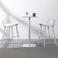 Nordic Armless Backrest Counter Stool Iron Cafe Bar Stool with Acrylic Seat Clearhalo 'Bar Furniture' 'Bar Stools' 'bar_stools' 'furn' 'furn_bar_stools' 'Furniture' 'furniture_bar_stools' 'Kitchen & Dining Furniture' 4953415