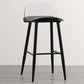 Nordic Armless Backrest Counter Stool Iron Cafe Bar Stool with Acrylic Seat Black 1 Piece Clearhalo 'Bar Furniture' 'Bar Stools' 'bar_stools' 'furn' 'furn_bar_stools' 'Furniture' 'furniture_bar_stools' 'Kitchen & Dining Furniture' 4953416