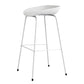 Contemporary Bar-stool Plastic Counter Bar Stool with Metal Legs for Kitchen White 1 Piece Clearhalo 'Bar Furniture' 'Bar Stools' 'bar_stools' 'furn' 'furn_bar_stools' 'Furniture' 'furniture_bar_stools' 'Kitchen & Dining Furniture' 4953574