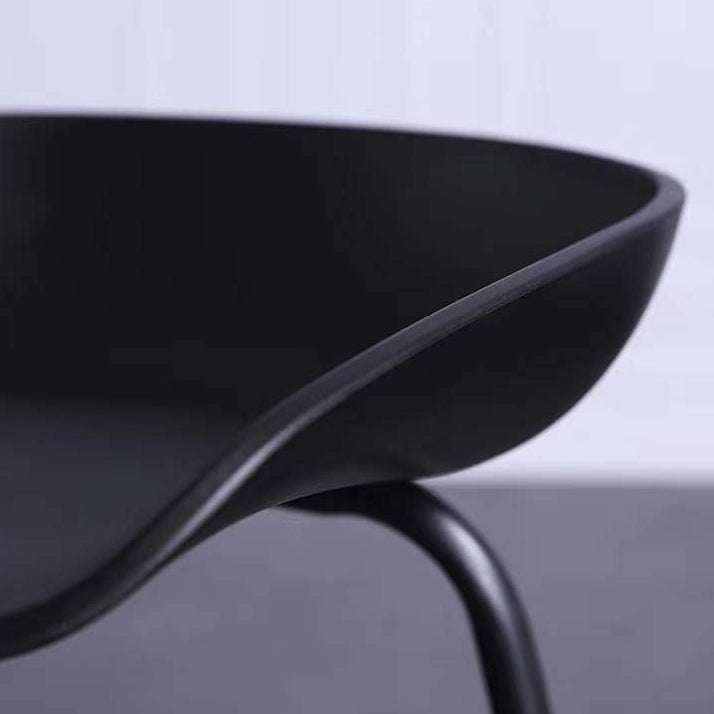 Contemporary Bar-stool Plastic Counter Bar Stool with Metal Legs for Kitchen Clearhalo 'Bar Furniture' 'Bar Stools' 'bar_stools' 'furn' 'furn_bar_stools' 'Furniture' 'furniture_bar_stools' 'Kitchen & Dining Furniture' 4953584