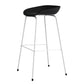 Contemporary Bar-stool Plastic Counter Bar Stool with Metal Legs for Kitchen Black White 1 Piece Clearhalo 'Bar Furniture' 'Bar Stools' 'bar_stools' 'furn' 'furn_bar_stools' 'Furniture' 'furniture_bar_stools' 'Kitchen & Dining Furniture' 4953585