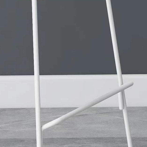 Contemporary Bar-stool Plastic Counter Bar Stool with Metal Legs for Kitchen Clearhalo 'Bar Furniture' 'Bar Stools' 'bar_stools' 'furn' 'furn_bar_stools' 'Furniture' 'furniture_bar_stools' 'Kitchen & Dining Furniture' 4953588