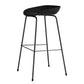 Contemporary Bar-stool Plastic Counter Bar Stool with Metal Legs for Kitchen Black 1 Piece Clearhalo 'Bar Furniture' 'Bar Stools' 'bar_stools' 'furn' 'furn_bar_stools' 'Furniture' 'furniture_bar_stools' 'Kitchen & Dining Furniture' 4953591