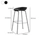 Contemporary Bar-stool Plastic Counter Bar Stool with Metal Legs for Kitchen Clearhalo 'Bar Furniture' 'Bar Stools' 'bar_stools' 'furn' 'furn_bar_stools' 'Furniture' 'furniture_bar_stools' 'Kitchen & Dining Furniture' 4953594