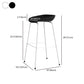 Contemporary Bar-stool Plastic Counter Bar Stool with Metal Legs for Kitchen Clearhalo 'Bar Furniture' 'Bar Stools' 'bar_stools' 'furn' 'furn_bar_stools' 'Furniture' 'furniture_bar_stools' 'Kitchen & Dining Furniture' 4953595