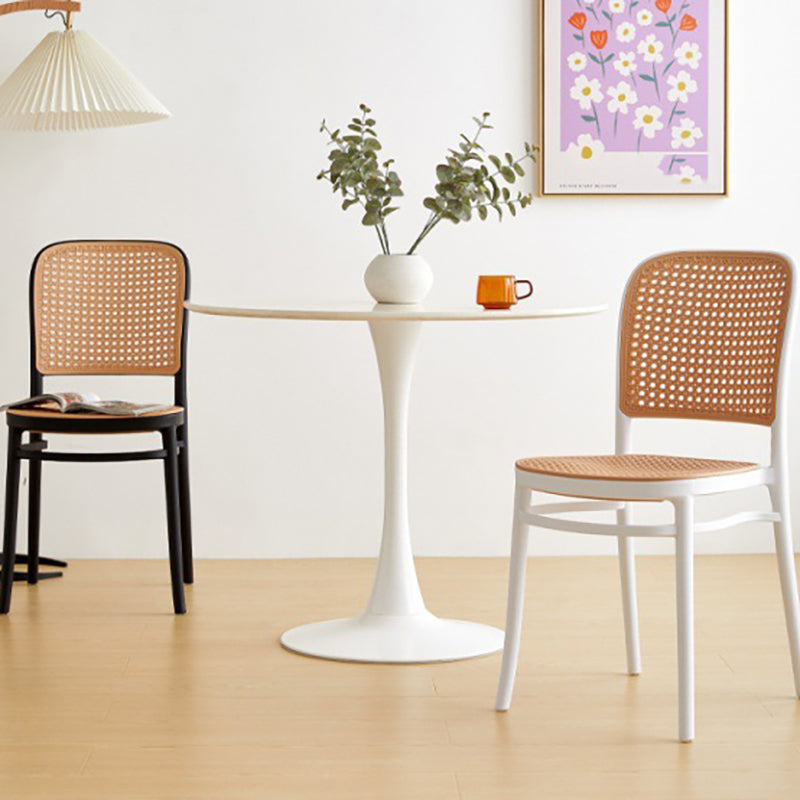 Contemporary Bar-stool Plastic Counter Bar Stool with Plastic Legs for Kitchen Clearhalo 'Bar Furniture' 'Bar Stools' 'bar_stools' 'Furniture' 'furniture_bar_stools' 'Kitchen & Dining Furniture' 4953598