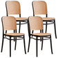Contemporary Bar-stool Plastic Counter Bar Stool with Plastic Legs for Kitchen Black Set of 4 Short Stool(18"H) Clearhalo 'Bar Furniture' 'Bar Stools' 'bar_stools' 'Furniture' 'furniture_bar_stools' 'Kitchen & Dining Furniture' 4953603