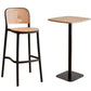 Contemporary Bar-stool Plastic Counter Bar Stool with Plastic Legs for Kitchen Clearhalo 'Bar Furniture' 'Bar Stools' 'bar_stools' 'Furniture' 'furniture_bar_stools' 'Kitchen & Dining Furniture' 4953610