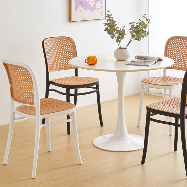 Contemporary Bar-stool Plastic Counter Bar Stool with Plastic Legs for Kitchen Clearhalo 'Bar Furniture' 'Bar Stools' 'bar_stools' 'Furniture' 'furniture_bar_stools' 'Kitchen & Dining Furniture' 4953611