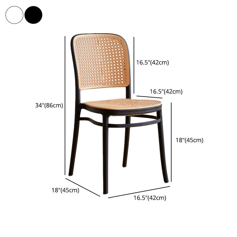 Contemporary Bar-stool Plastic Counter Bar Stool with Plastic Legs for Kitchen Clearhalo 'Bar Furniture' 'Bar Stools' 'bar_stools' 'Furniture' 'furniture_bar_stools' 'Kitchen & Dining Furniture' 4953615
