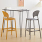 Modern Bar-stool Plastic Counter Bar Stool with Plastic Legs for Kitchen Clearhalo 'Bar Furniture' 'Bar Stools' 'bar_stools' 'furn' 'furn_bar_stools' 'Furniture' 'furniture_bar_stools' 'Kitchen & Dining Furniture' 4953618