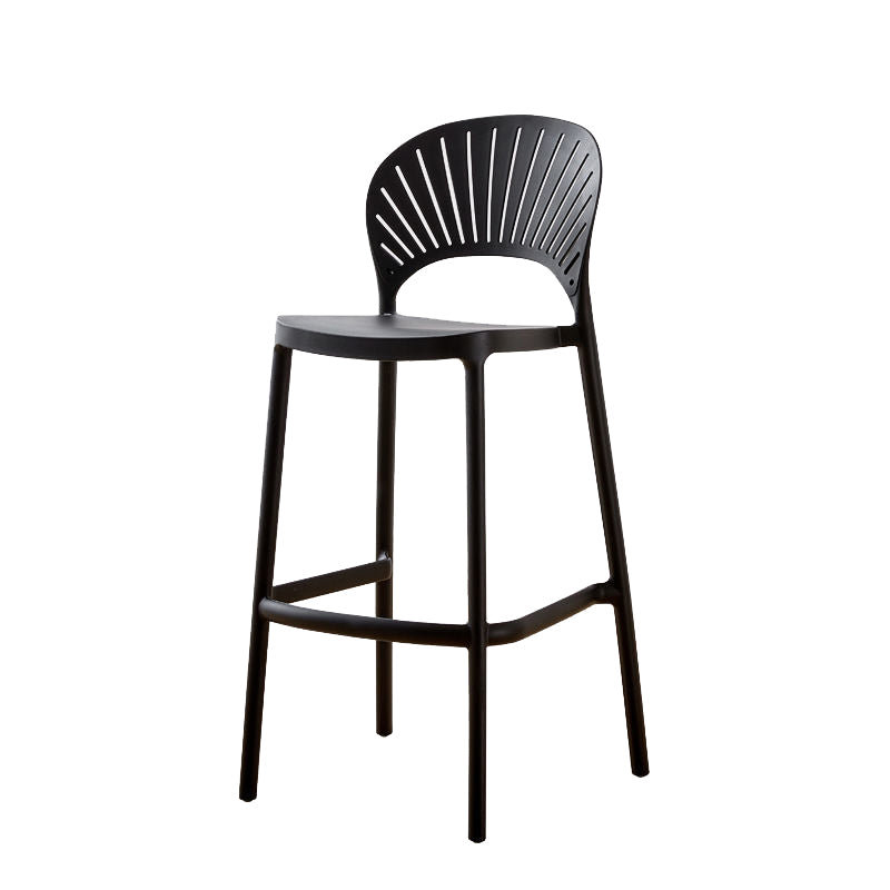 Modern Bar-stool Plastic Counter Bar Stool with Plastic Legs for Kitchen Clearhalo 'Bar Furniture' 'Bar Stools' 'bar_stools' 'furn' 'furn_bar_stools' 'Furniture' 'furniture_bar_stools' 'Kitchen & Dining Furniture' 4953624