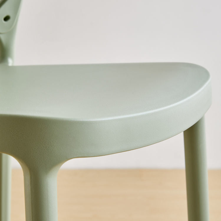 Modern Bar-stool Plastic Counter Bar Stool with Plastic Legs for Kitchen Clearhalo 'Bar Furniture' 'Bar Stools' 'bar_stools' 'furn' 'furn_bar_stools' 'Furniture' 'furniture_bar_stools' 'Kitchen & Dining Furniture' 4953629