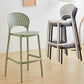 Modern Bar-stool Plastic Counter Bar Stool with Plastic Legs for Kitchen Clearhalo 'Bar Furniture' 'Bar Stools' 'bar_stools' 'furn' 'furn_bar_stools' 'Furniture' 'furniture_bar_stools' 'Kitchen & Dining Furniture' 4953632