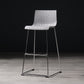 Modern Bar-stool Plastic Counter Bar Stool with Metal Legs for Kitchen Grey 1 Piece Clearhalo 'Bar Furniture' 'Bar Stools' 'bar_stools' 'Furniture' 'furniture_bar_stools' 'Kitchen & Dining Furniture' 4953647