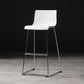 Modern Bar-stool Plastic Counter Bar Stool with Metal Legs for Kitchen White 1 Piece Clearhalo 'Bar Furniture' 'Bar Stools' 'bar_stools' 'Furniture' 'furniture_bar_stools' 'Kitchen & Dining Furniture' 4953652