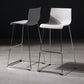 Modern Bar-stool Plastic Counter Bar Stool with Metal Legs for Kitchen Clearhalo 'Bar Furniture' 'Bar Stools' 'bar_stools' 'Furniture' 'furniture_bar_stools' 'Kitchen & Dining Furniture' 4953658