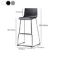 Modern Bar-stool Plastic Counter Bar Stool with Metal Legs for Kitchen Clearhalo 'Bar Furniture' 'Bar Stools' 'bar_stools' 'Furniture' 'furniture_bar_stools' 'Kitchen & Dining Furniture' 4953662