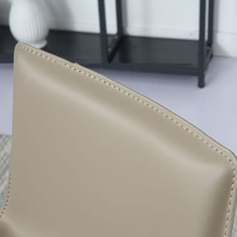 Modern Bar-stool Leather Counter Bar Stool with Metal Legs for Kitchen Clearhalo 'Bar Furniture' 'Bar Stools' 'bar_stools' 'furn' 'furn_bar_stools' 'Furniture' 'furniture_bar_stools' 'Kitchen & Dining Furniture' 4953673