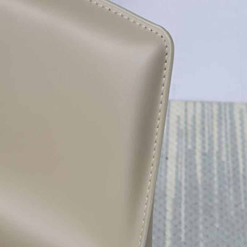 Modern Bar-stool Leather Counter Bar Stool with Metal Legs for Kitchen Clearhalo 'Bar Furniture' 'Bar Stools' 'bar_stools' 'furn' 'furn_bar_stools' 'Furniture' 'furniture_bar_stools' 'Kitchen & Dining Furniture' 4953674