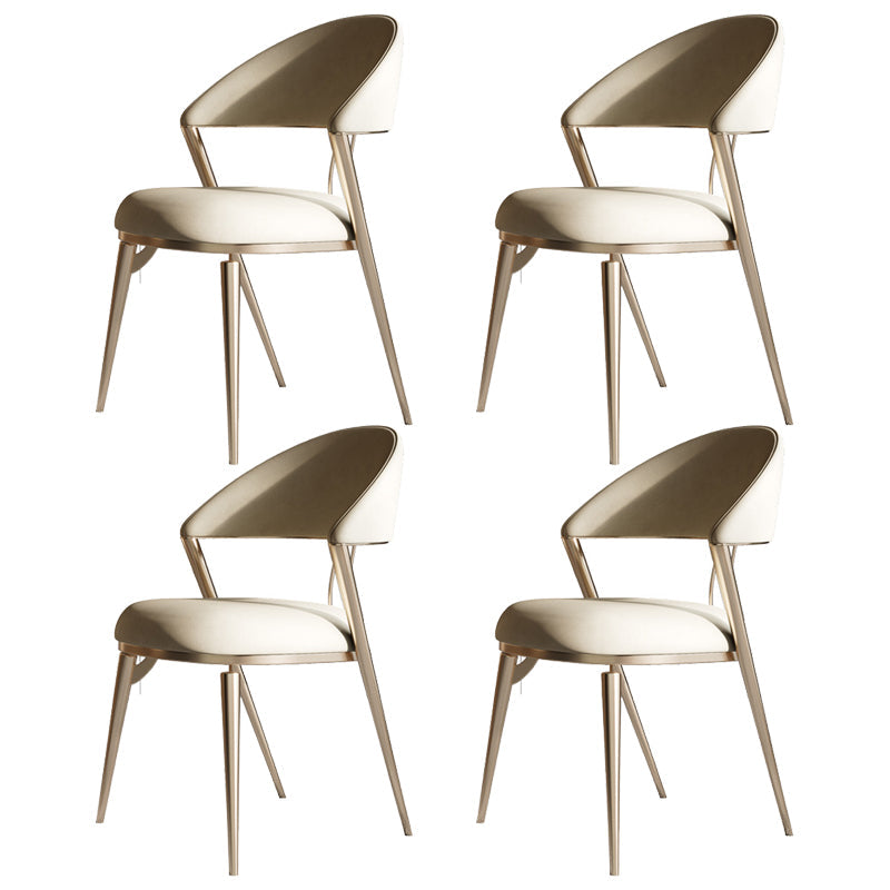 1/4/5/6/7 Pieces Dining Chairs Set Rectangular Table Set Sintered Stone Dining Room Set 4 White Chairs Clearhalo 'Dining Room Sets' 'Dining Tables & Seating' 'dining_room_set' 'furn' 'furn_dining_room_set' 'Furniture' 'furniture_dining_room_set' 'Kitchen & Dining Furniture' 4953832